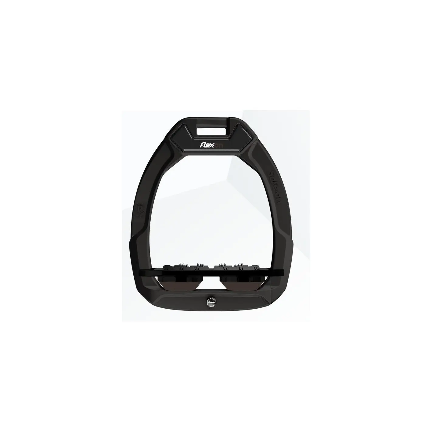 Sicherheitssteigbügel Flach Ultra Grip Schwarz/Schwarz/Braun Flex-On Safe-On