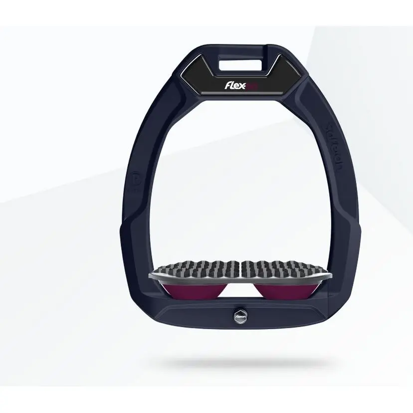 Sicherheitssteigbügel Reiten Endurance Braun/Grau/Lila Flex-On Safe-On