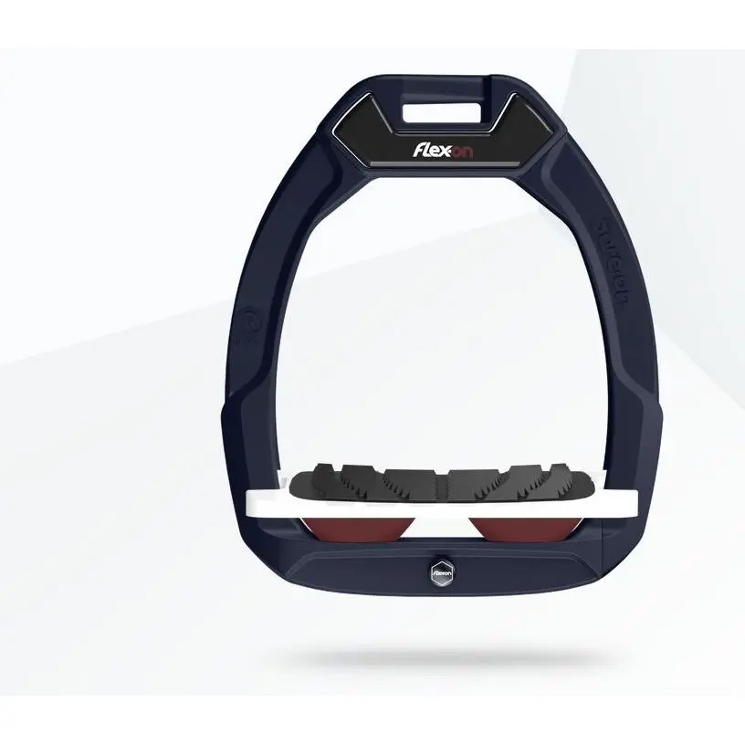 Comparer les prix de Étriers de sécurité d’équitation Incliné Grip Marron/Blanc/Bordeaux Flex-On Safe-On