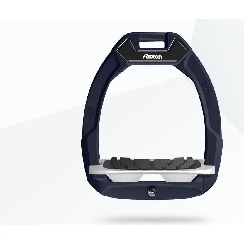 Sicherheitsreitsteigbügel Neigungsgriff Braun/Grau/Weiß Flex-On Safe-On