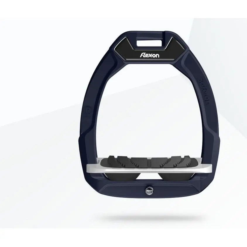 Sicherheitssteigbügel Reiten Neigungsgriff Braun/Grau/Schwarz Flex-On Safe-On