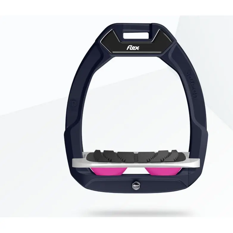 Sicherheitssättel mit schrägem Grip Braun/Grau/Rosa Flex-On Safe-On