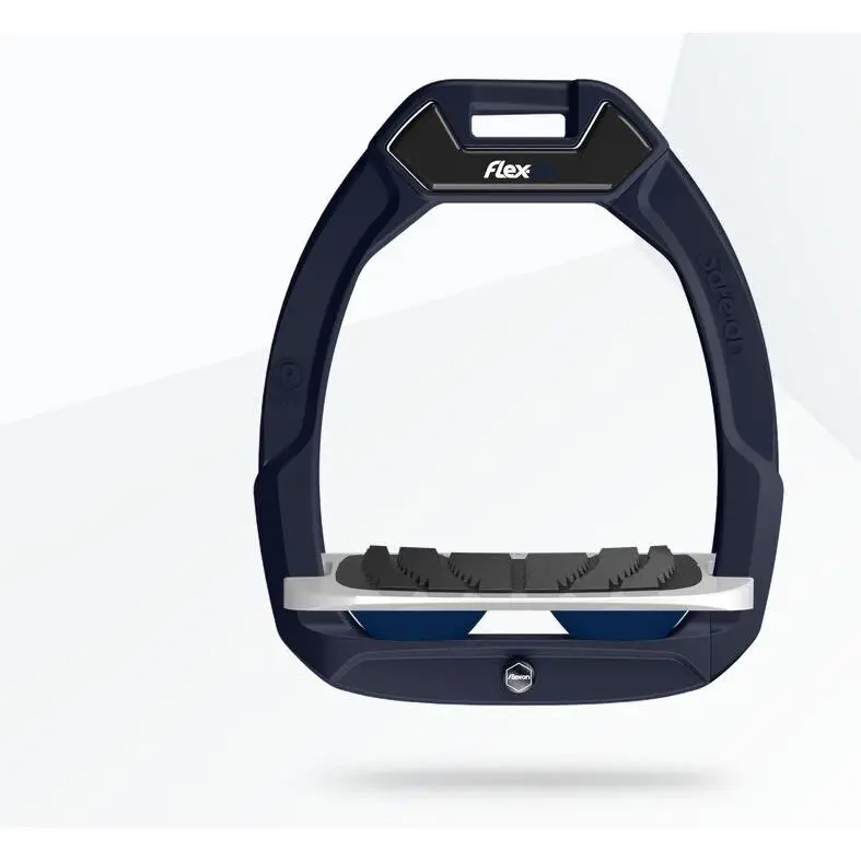 Sicherheitsreitsteigbügel Neigung Grip Braun/Grau/Marine Flex-On Safe-On