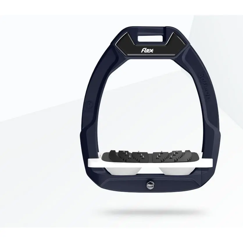 Sicherheitsreitsteigbügel Neigungen Ultra Grip Braun/Weiß/Weiß Flex-On Safe-On