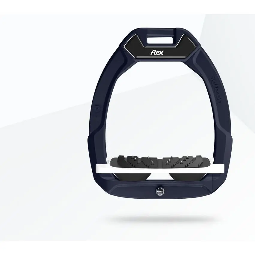 Sicherheitssteigbügel Reiten Neigung Ultra Grip Braun/Weiß/Schwarz Flex-On Safe-On