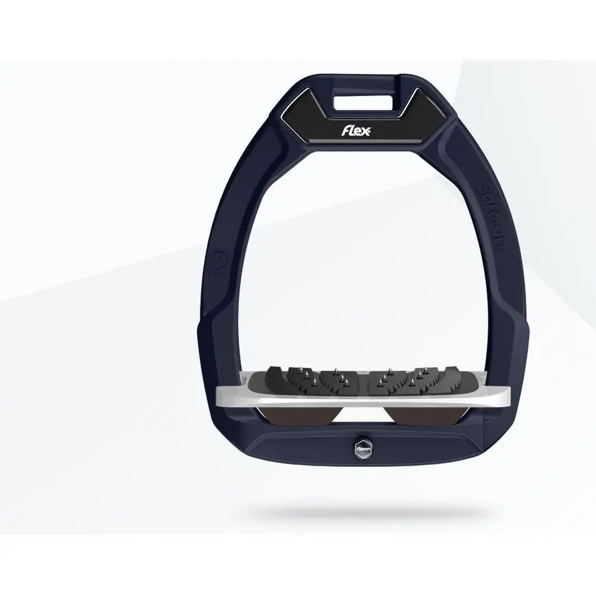 Sicherheitsreitsteigbügel Neigung Ultra Grip Braun/Grau/Braun Flex-On Safe-On