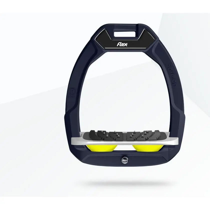 Sicherheitsreitsteigbügel Neigung Ultra Grip Braun/Grau/Gelb Flex-On Safe-On