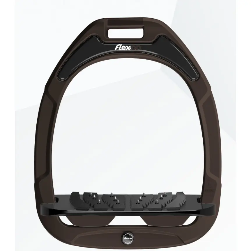 Sicherheitsreitersteigbügel Neigung Ultra Grip Braun/Schwarz/Braun Flex-On Safe-On