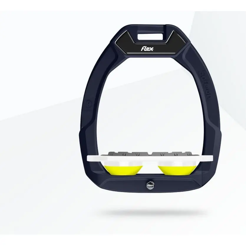 Comparer les prix de Étriers de sécurité d’équitation Plat Grip Marron/Blanc/Jaune Flex-On Safe-On