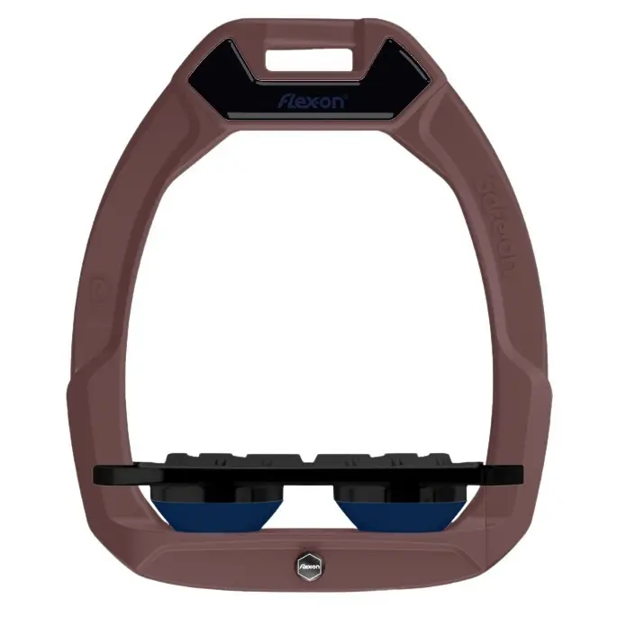 Sicherheitssteigbügel Flat Grip Braun/Schwarz/Marine Flex-On Safe-On