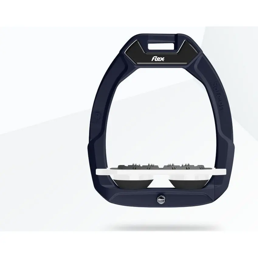 Sicherheits-Steigbügel Plat Ultra Grip Braun/Weiß/Schwarz Flex-On Safe-On