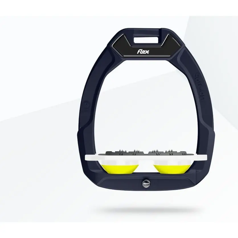 Comparer les prix de Étriers de sécurité d’équitation Plat Ultra Grip Marron/Blanc/Jaune Flex-On Safe-On