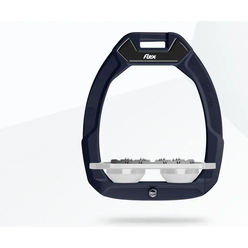 Sicherheitssteigbügel Flat Ultra Grip Braun/Grau/Weiß Flex-On Safe-On