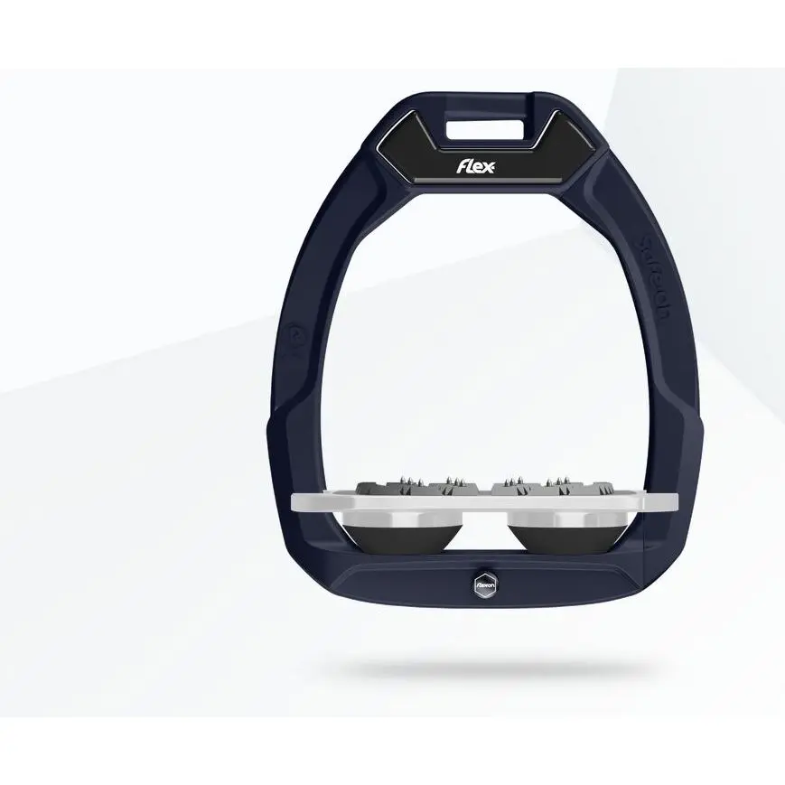 Sicherheitssteigbügel Flach Ultra Grip Braun/Grau/Schwarz Flex-On Safe-On