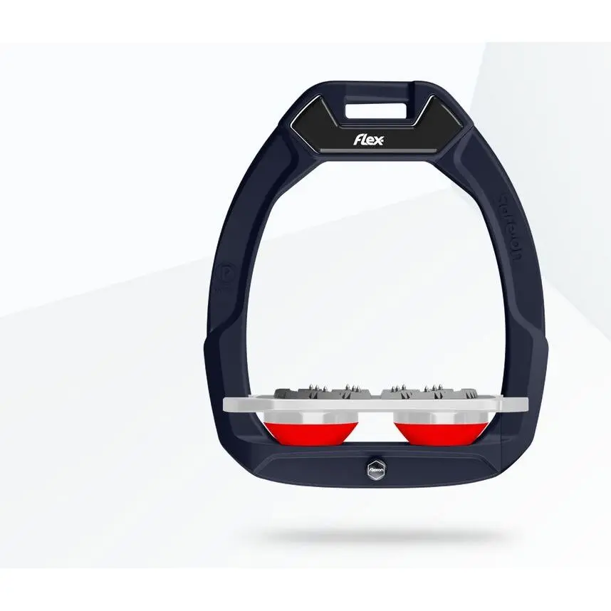 Sicherheitssteigbügel Flach Ultra Grip Braun/Grau/Rot Flex-On Safe-On