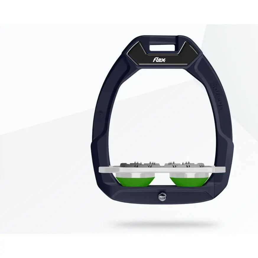 Sicherheitssteigbügel Plat Ultra Grip Braun/Grau/Grün Flex-On Safe-On