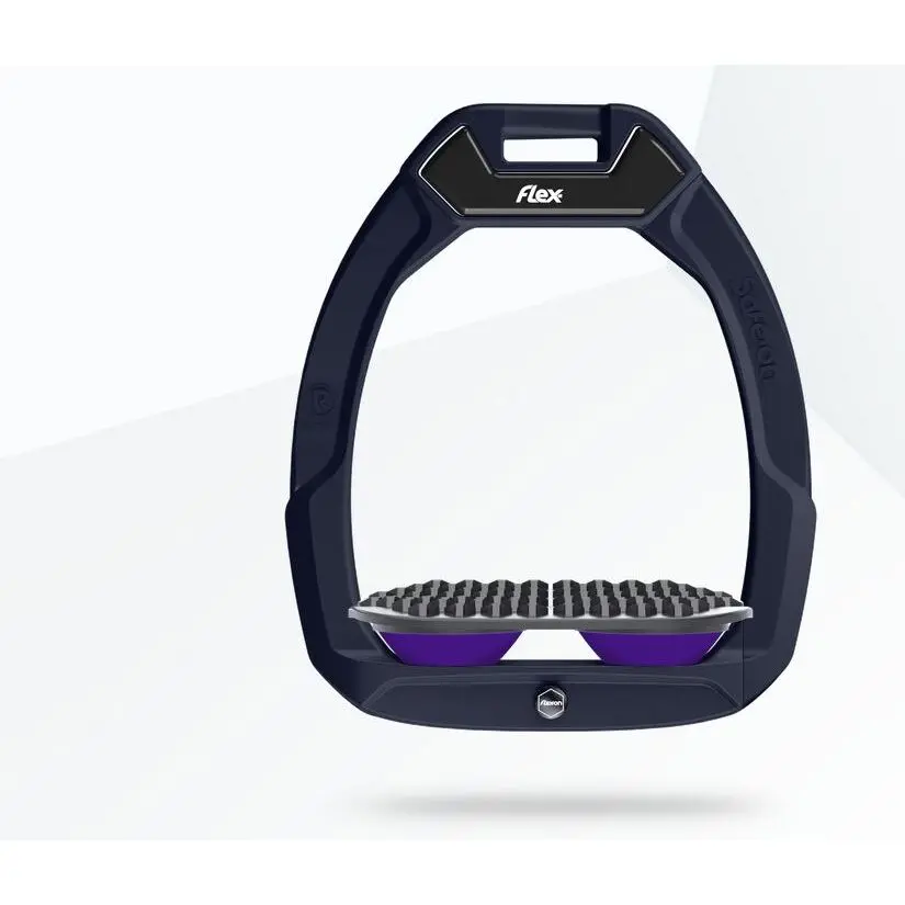 Sicherheitssteigbügel Reiten Endurance Rot/Grau/Violett Flex-On Safe-On