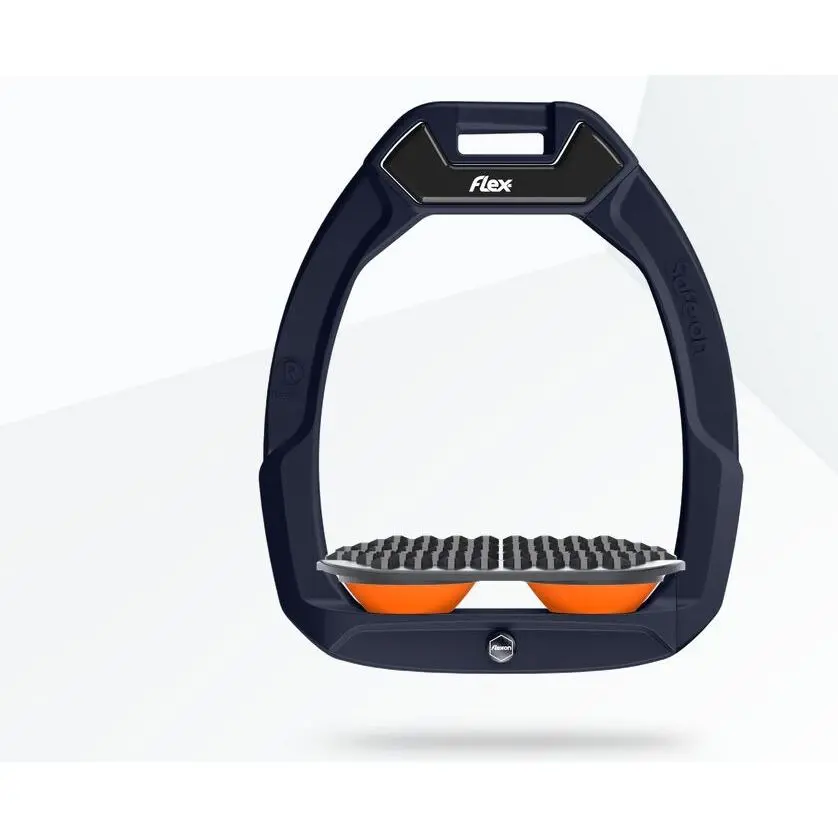 Sicherheitssteigbügel Reiten Endurance Rot/Grau/Orange Flex-On Safe-On