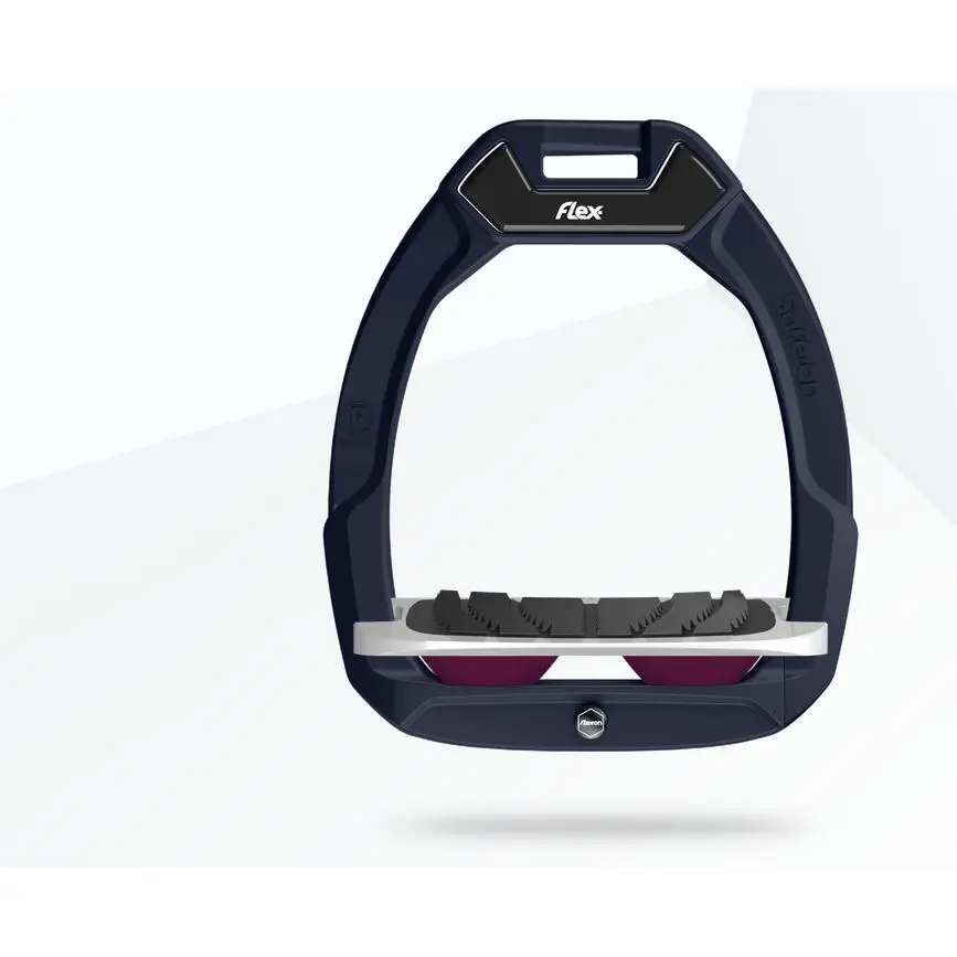 Sicherheitssteigbügel Reiten Neigung Grip Rot/Grau/Lila Flex-On Safe-On