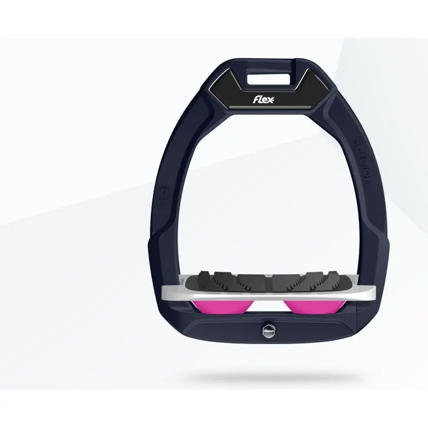 Sicherheitssteigbügel Reitneigung Grip Rot/Grau/Rosa Flex-On Safe-On