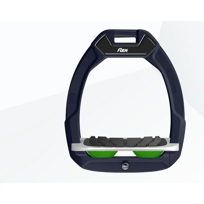 Sicherheitsreitsteigbügel Neigung Grip Rot/Grau/Grün Flex-On Safe-On