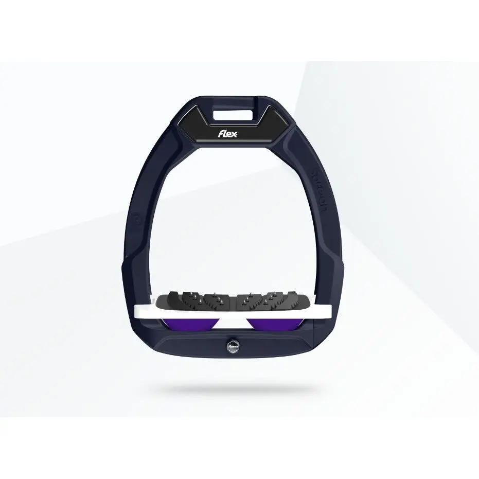 Sicherheitssteigbügel Reitwinkel Ultra Grip Rot/Weiß/Violett Flex-On Safe-On