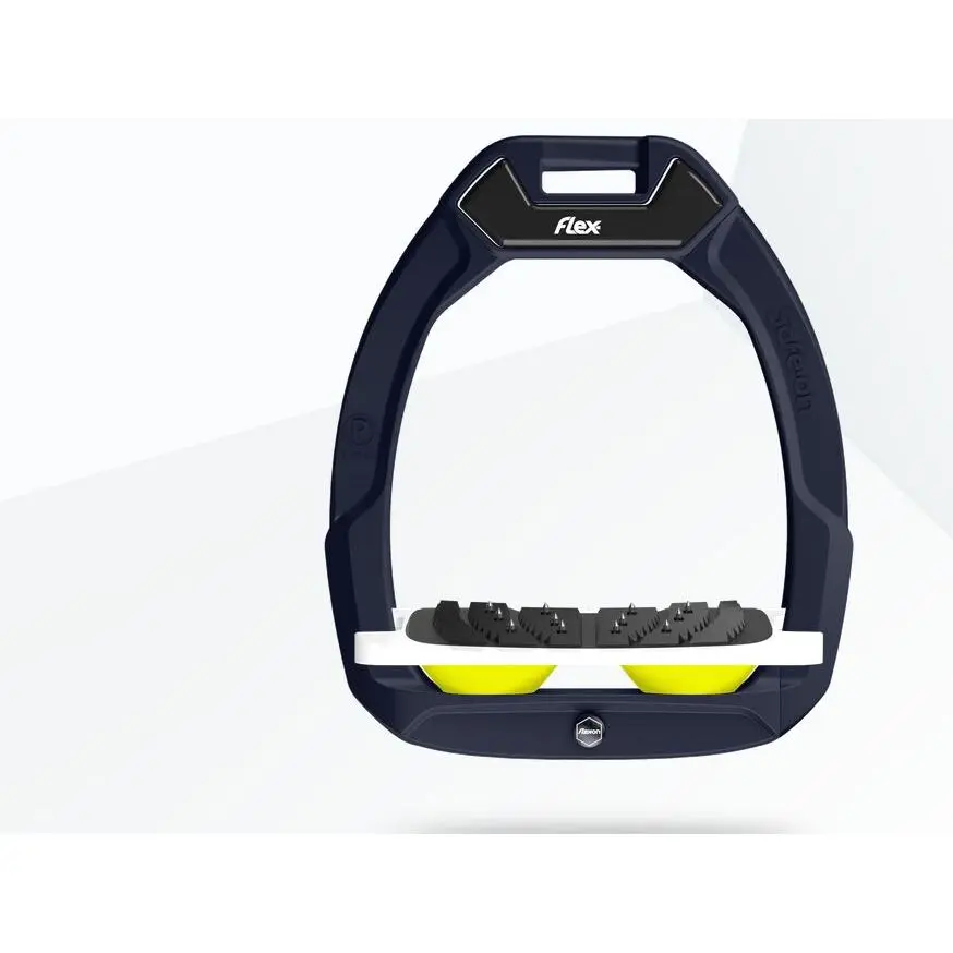 Sicherheitssteigbügel Reiten Schräg Ultra Grip Rot/Weiß/Dieb Flex-On Safe-On