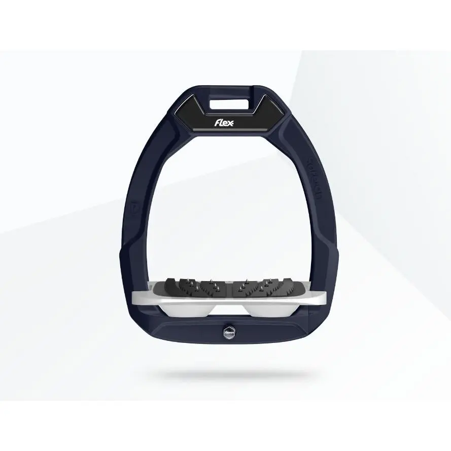 Sicherheitssteigbügel Reiten Neigung Ultra Grip Rot/Grau/Weiß Flex-On Safe-On