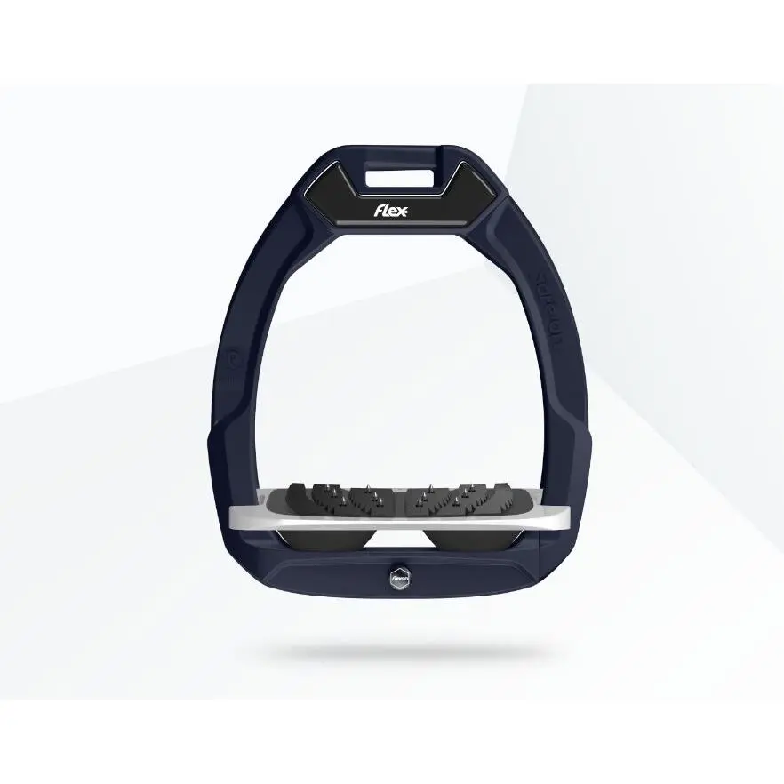 Sicherheitssteigbügel Reiten Neigung Ultra Grip Rot/Grau/Schwarz Flex-On Safe-On
