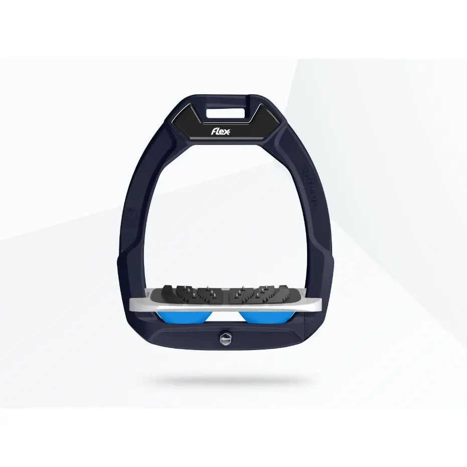 Sicherheitsreitsteigbügel Ultra Grip Rot/Grau/Blau Flex-On Safe-On