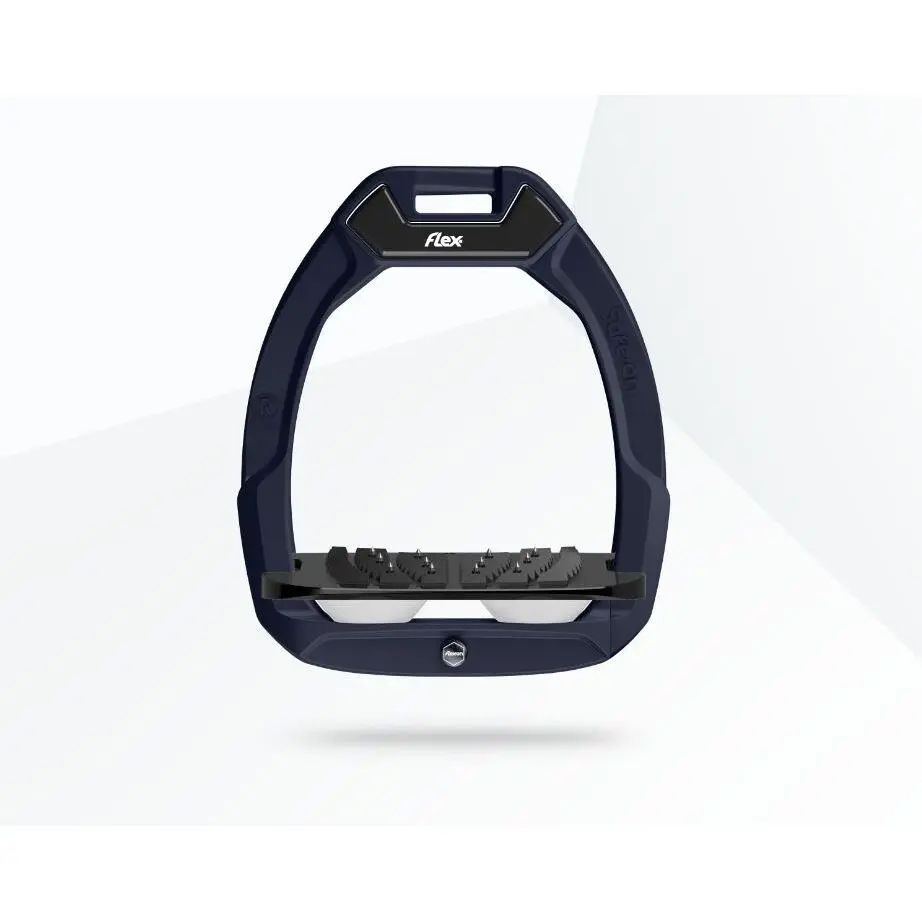 Sicherheitssteigbügel Reiten Neigung Ultra Grip Rot/Schwarz/Weiß Flex-On Safe-On