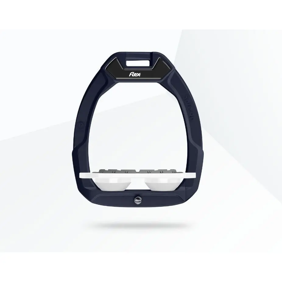 Étriers de sécurité d’équitation Plat Grip Rouge/Blanc/Blanc Flex-On Safe-On