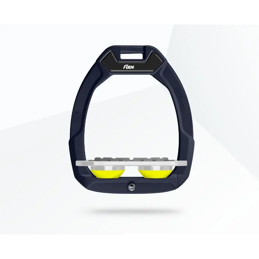 Étriers de sécurité d’équitation Plat Grip Rouge/Gris/Jaune Flex-On Safe-On