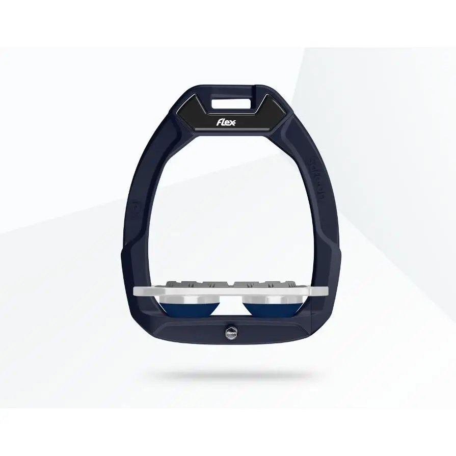 Étriers de sécurité d’équitation Plat Grip Rouge/Gris/Marine Flex-On Safe-On