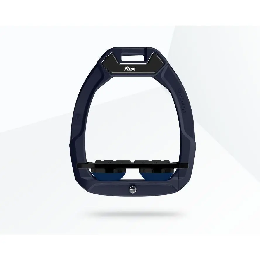 Étriers de sécurité d’équitation Plat Grip Rouge/Noir/Marine Flex-On Safe-On