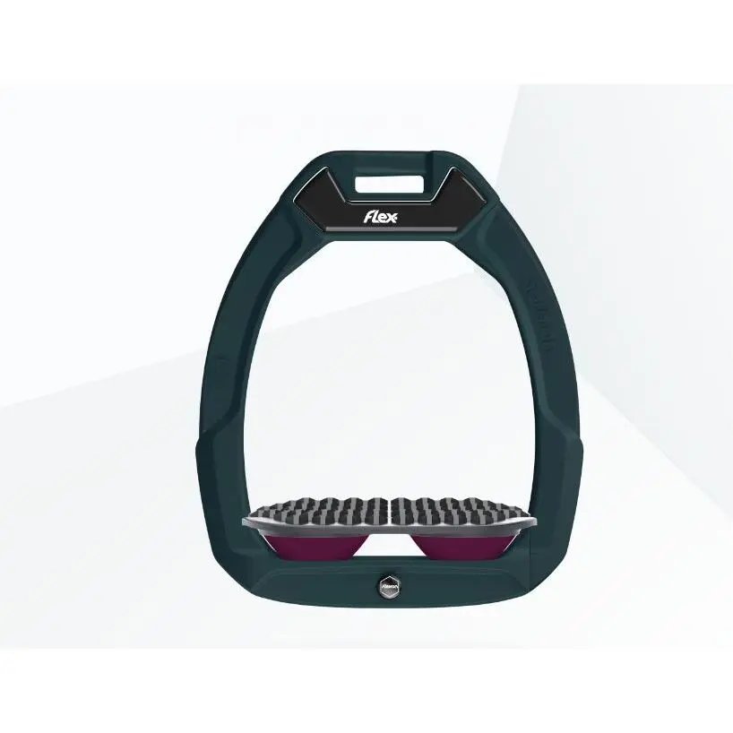 Sicherheitssteigbügel für Reiten Endurance Grün/Grau/Pflaume Flex-On Safe-On