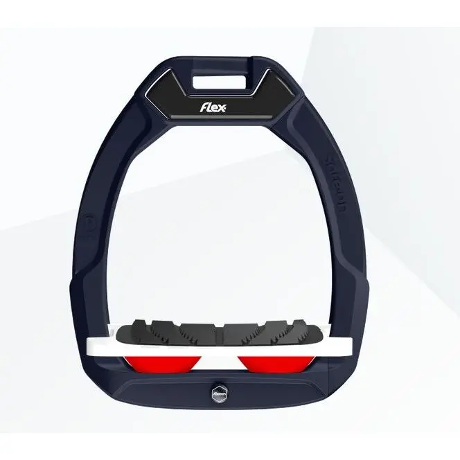 Sicherheits-Steigbügel Reiten Schräge Grip Grün/Weiß/Rot Flex-On Safe-On