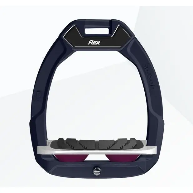 Comparer les prix de Étriers de sécurité d’équitation Incliné Grip Vert/Gris/Prune Flex-On Safe-On