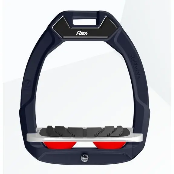 Sicherheitsreitsteigbügel Neigung Grip Grün/Grau/Rot Flex-On Safe-On