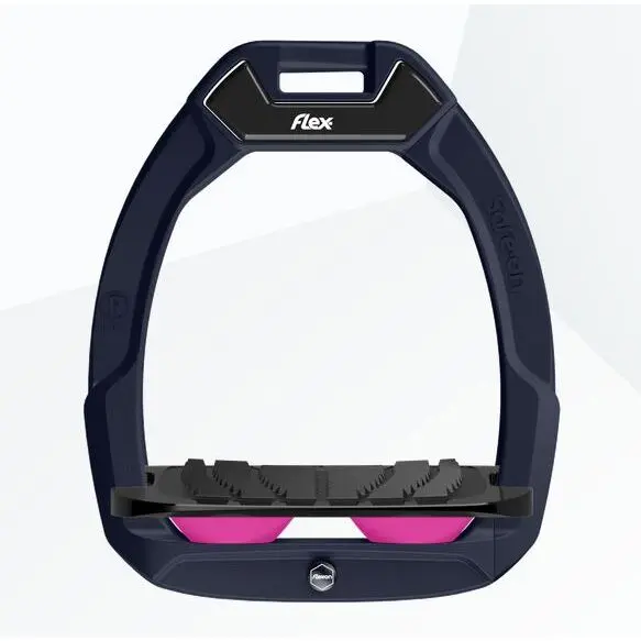 Sicherheitssteigbügel Reiten Neigung Grip Grün/Schwarz/Rosa Flex-On Safe-On