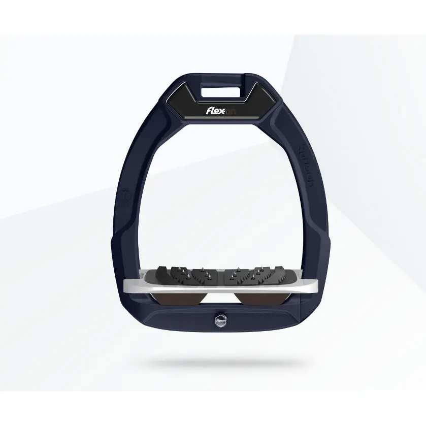 Sicherheitsreitsteigbügel Neigend Ultra Grip Grün/Grau/Braun Flex-On Safe-On