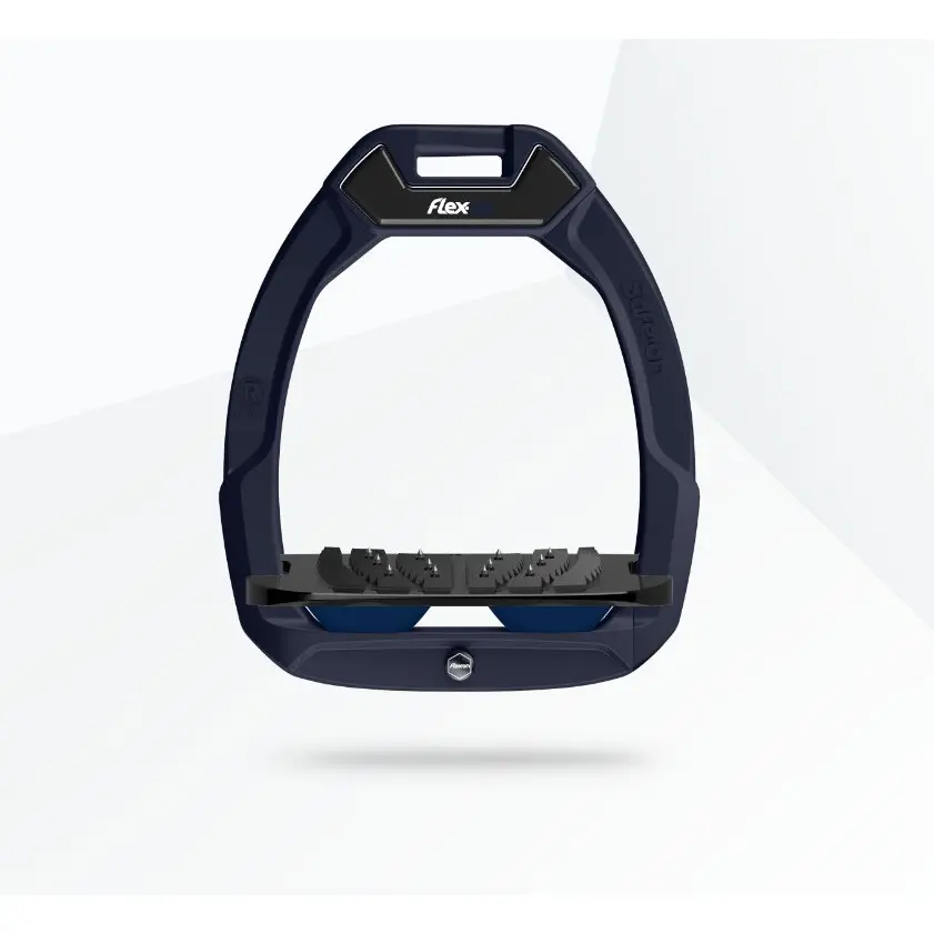 Sicherheitssteigbügel Reiten Schräg Ultra Grip Grün/Schwarz/Marine Flex-On Safe-On