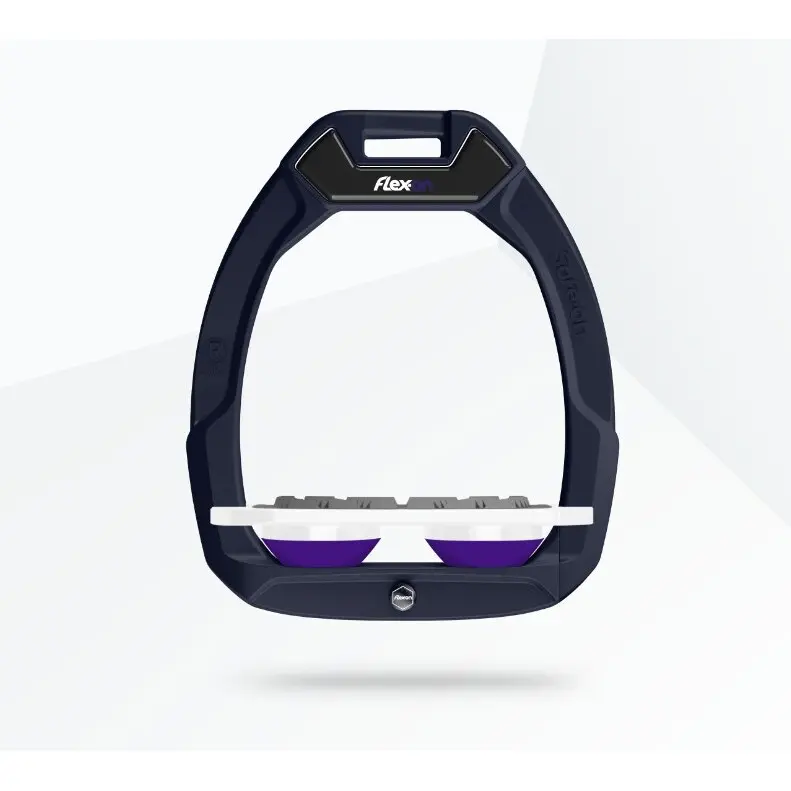 Sicherheitssteigbügel Plat Grip Grün/Weiß/Violet Flex-On Safe-On