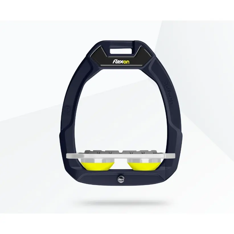 Sicherheitsreitsteigbügel Plat Grip Grün/Grau/Yellow Flex-On Safe-On