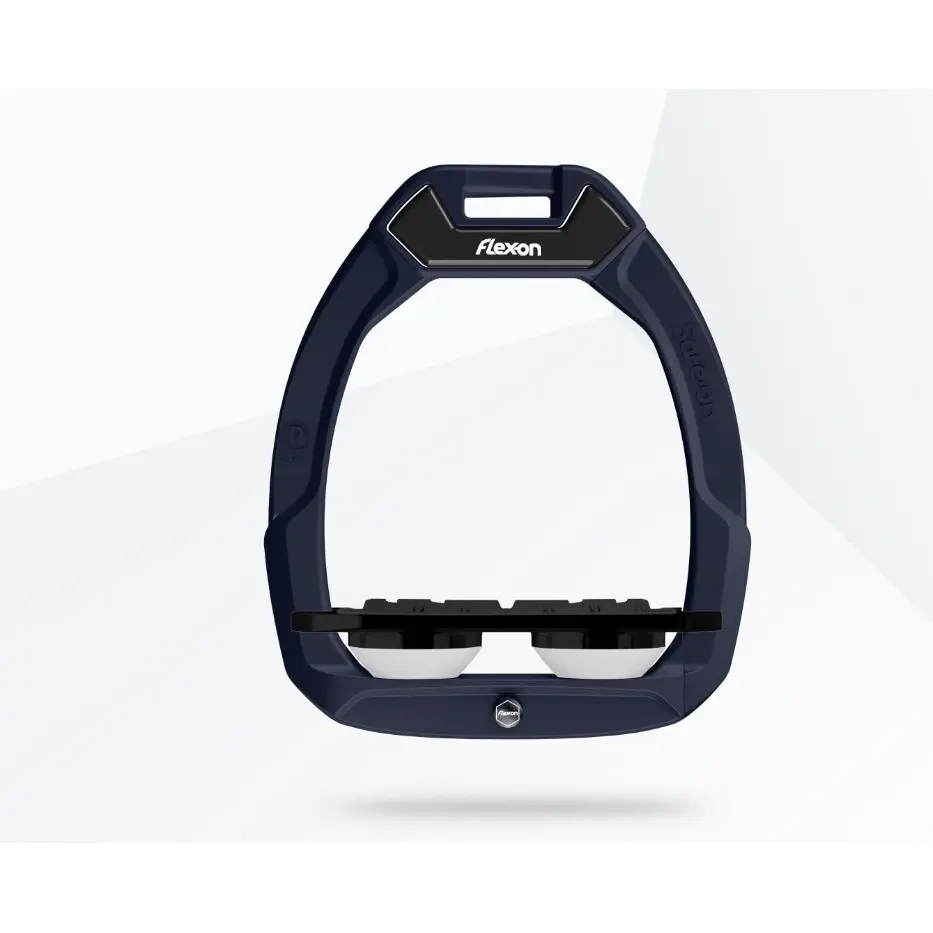 Étriers de sécurité d’équitation Plat Grip Vert/Noir/Blanc Flex-On Safe-On