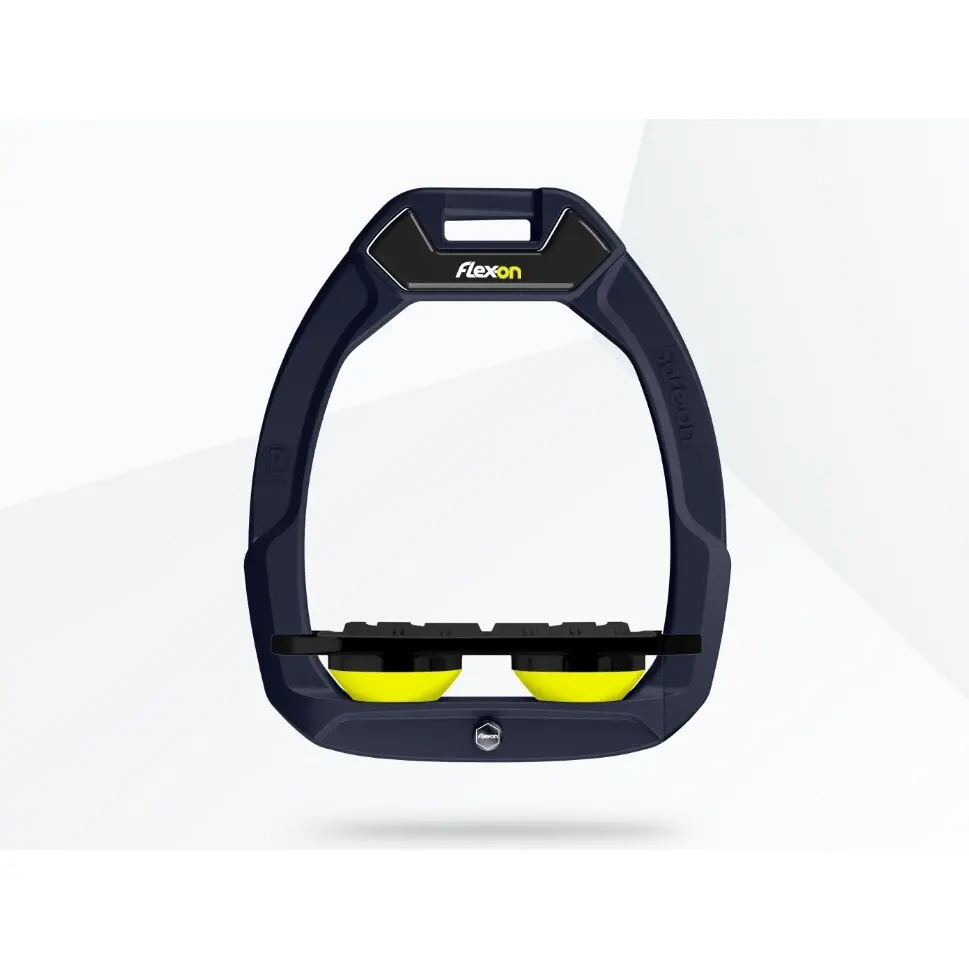 Comparer les prix de Étriers de sécurité d’équitation Plat Grip Vert/Noir/Jaune Flex-On Safe-On
