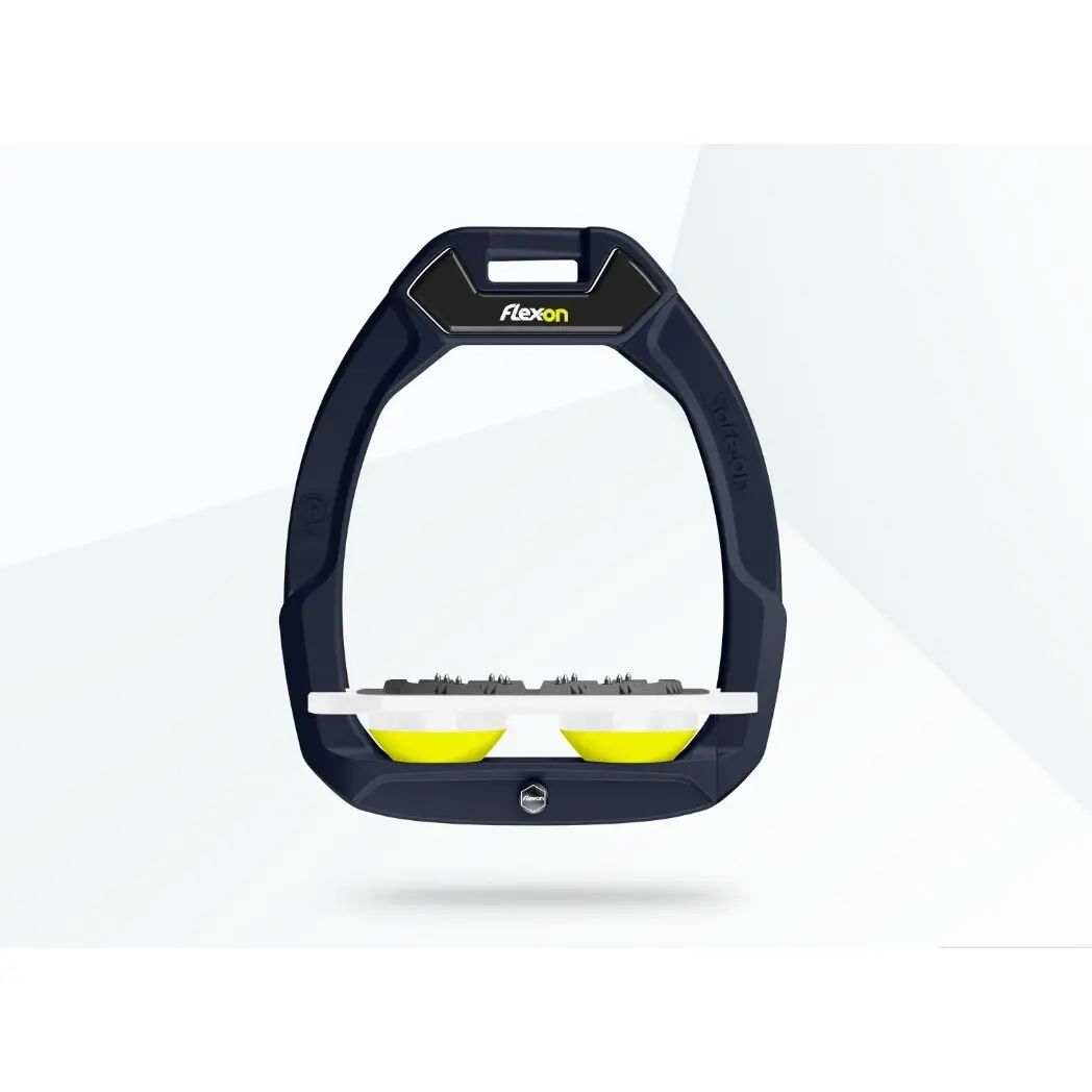Sicherheitssteigbügel flach Ultra Grip Grün/Weiß/Orange Flex-On Safe-On