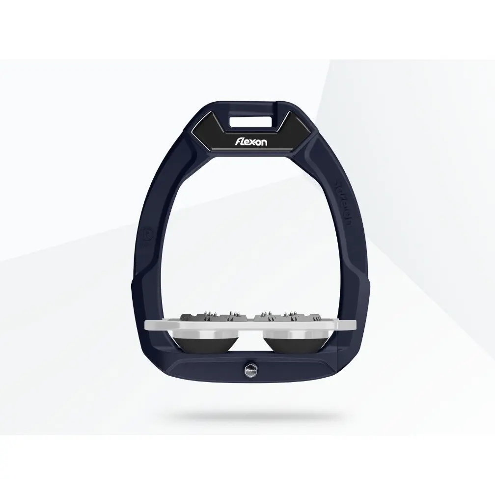 Sicherheitssteigbügel Reitern Flach Ultra Grip Grün/Grau/Schwarz Flex-On Safe-On