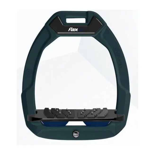 Sicherheitssteigbügel Flat Ultra Grip Grün/Schwarz/Marine Flex-On Safe-On