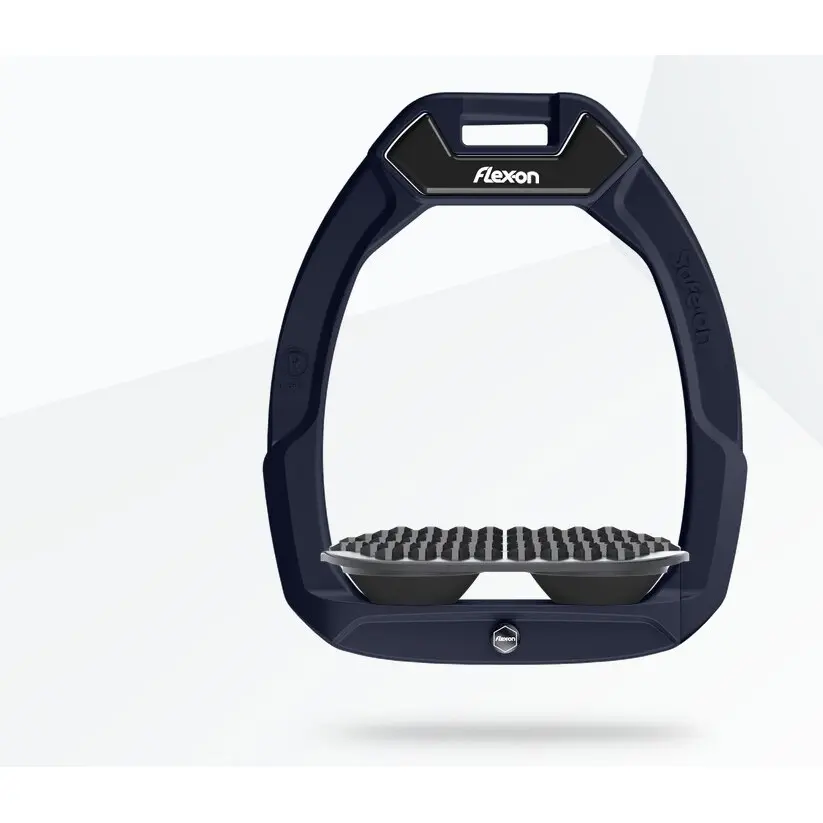 Sicherheitssteigbügel Reiten Endurance Blau/Grau/Schwarz Flex-On Safe-On